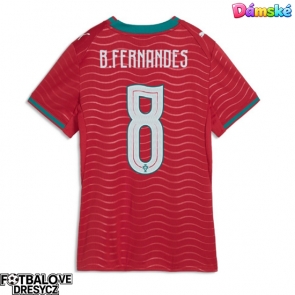 Portugalsko Bruno Fernandes #8 Dámské Domácí Dres MS 2026 Krátký Rukáv